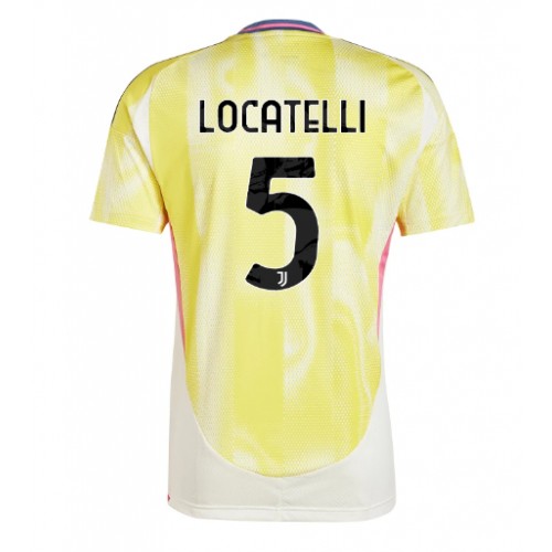 Fotbalové Dres Juventus Manuel Locatelli #5 Venkovní 2024-25 Krátký Rukáv